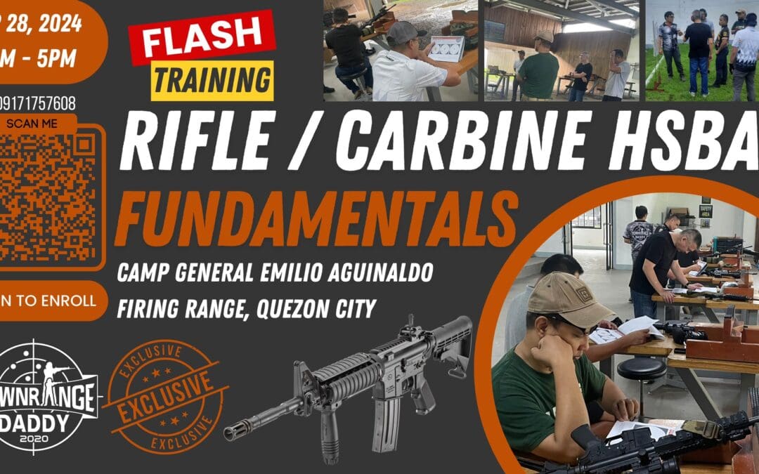 September 28, 2024 Flash Training – Rifle Carbine HSBAT Marksmanship Training