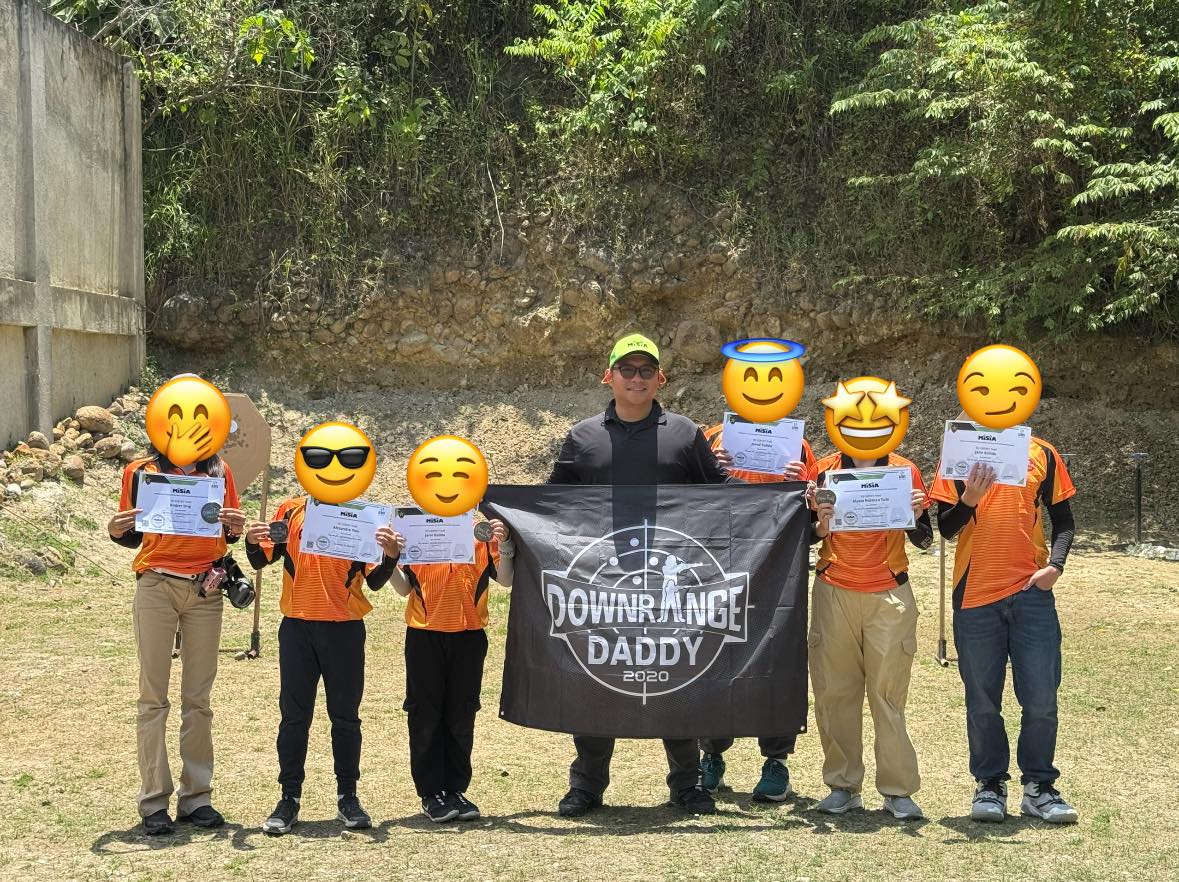 530026145_122176972136553057_5708720683741930870_n Downrange Daddy Coach Jose Carlos Kayo Coruna teaching HSBAT Pistol and Rifle Marksmanship Fundamentals.